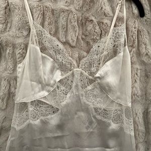 NWT La Perla Silk and Lace Midi Slip XS